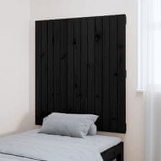 Vidaxl Nástěnné čelo postele černé 82,5x3x90 cm masivní borové dřevo