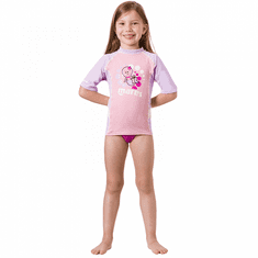 Mares Dětské lycrové triko RASHGUARD KID - GIRL růžová S (3/4 roky) dl. rukáv