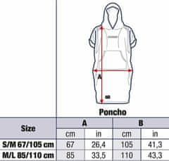 Cressi Ručník ROBE PONCHO 67-110 cm černá L/XL černá