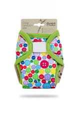 Petit Lulu Sbírka knoflíků (zelený lem) - novorozenecké svrchní kalhotky