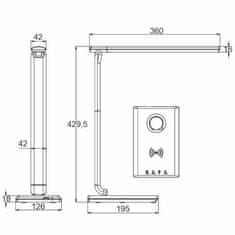 Nedes LED lampička MEGGIE DL3304/B