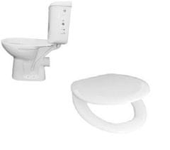 Airfel SET WC kombi + sedátko - WC kombi EUR + sedátko Duroplast R62 - vodorovný odpad