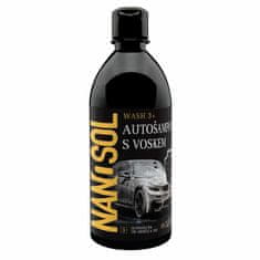 NANOSOL Autošampon s voskem WASH 3+ 500ml