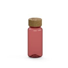Elasto Láhev na pití "Natural" čirá-transparentní, 0,4 l, Transparentní červená