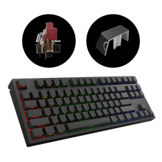 Dark Project Klávesnice KD87A Black, Red Switch, US