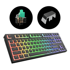 Dark Project Klávesnice KD87A Pudding, Teal Switch, US