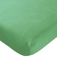 Tibex Prostěradlo jersey Deluxe listově zelené s elastanem , 180x200