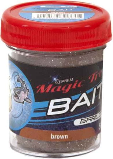 Quantum Trout Bait Garlic 50g barva hnědá