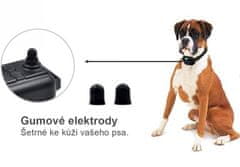 KJB Elektronický výcvikový obojek PSÍ ANDĚL malé a střední psy disponuje funkcemi zvuk, vibrace a impulz. Přijímač má gumové elektrody které jsou šetrnější ke kůži psa Dosah tohoto obojku je až 800 metrů.