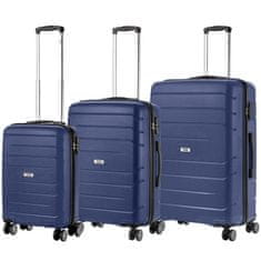 TRAVEL Z Sada kufrů Big Bars Blue 3-set