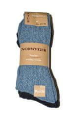 Gemini Pánské ponožky WiK art.21108 Norweger Socke A'2 modrozelená 39-42