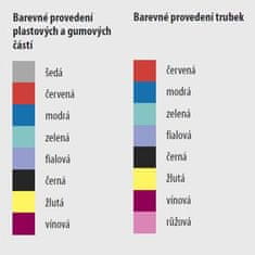 DMA Praha Francouzská berle anatomická 222 KL-ASC modrá černá pro pravou ruku