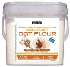 Weider Gourmet Oat Flour 1,9 kg, instantní celozrnná ovesná mouka, Ryžový puding