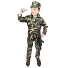 Rappa Dětský kostým voják Woodland (S)