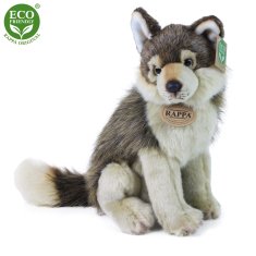 Rappa Plyšový vlk sedící 28 cm ECO-FRIENDLY