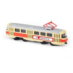 Rappa Kovová česká retro tramvaj 16 cm PRAGUE