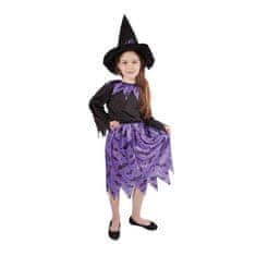 Rappa Dětský kostým čarodějnice s netopýry a kloboukem (M) e-obal