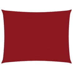 Greatstore Stínící plachta oxfordská látka obdélníková 3,5x4,5 m červená