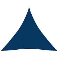 Greatstore Stínící plachta oxfordská látka trojúhelníková 6x6x6 m modrá