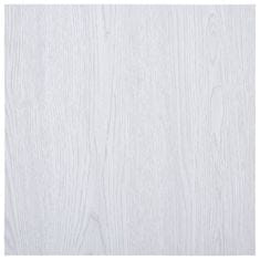 Vidaxl Samolepicí podlahové desky 5,11 m2 PVC bílé
