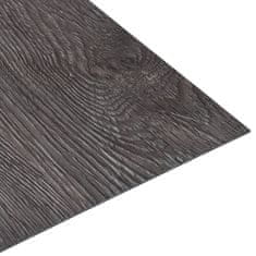 Vidaxl Samolepicí podlahové desky 5,11 m2 PVC hnědé