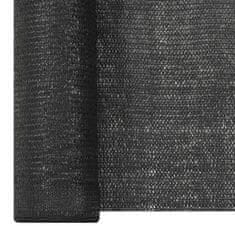 Greatstore Stínící tkanina černá 1,5 x 50 m HDPE 150 g/m2