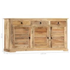 Greatstore Odkládací skříňka 170 x 38 x 80 cm masivní mangovníkové dřevo