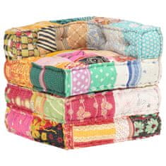 Vidaxl Modulární pouf patchwork textil