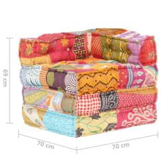 Vidaxl Modulární pouf patchwork textil