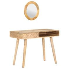 Greatstore Toaletní stolek 100 x 50 x 76 cm masivní mangovníkové dřevo