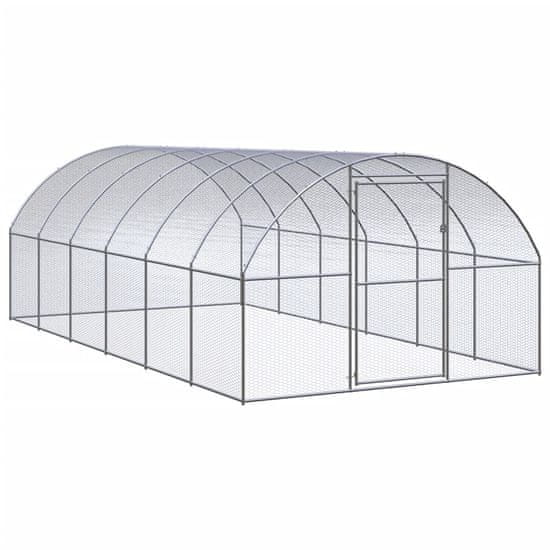 Greatstore Venkovní klec pro kuřata 3 x 6 x 2 m pozinkovaná ocel