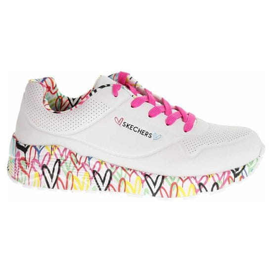 Skechers Boty bílé Uno Lite Lovely Luv