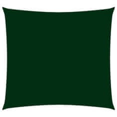 Greatstore Stínící plachta oxfordská látka čtverec 4,5x4,5 m tmavě zelená