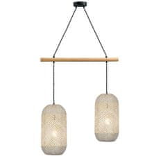 ACA ACA Lighting závěsné svítidlo 2XE27 ratan plus dřevo 60X20XH120CM COCONUT OD762P60RW