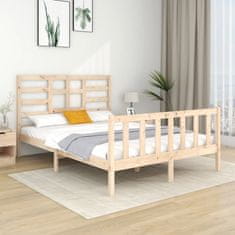 shumee Rám postele masivní dřevo 120 x 190 cm Small Double
