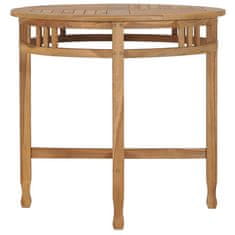 Vidaxl Jídelní stůl Ø 80 cm masivní teakové dřevo