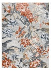 Dywany Łuszczów Kusový koberec Botanic 65262 flowers grey – na ven i na doma 117x170