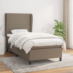 shumee Box spring postel s matrací taupe 80x200 cm textil