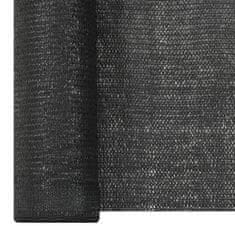 Greatstore Stínící tkanina černá 1,2 x 25 m HDPE 195 g/m2
