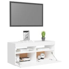 Vidaxl TV skříňka s LED osvětlením bílá 90 x 35 x 40 cm