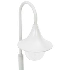 Vidaxl Zahradní sloupová lampa E27 120 cm hliník bílá