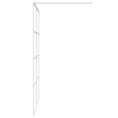 Vidaxl Sprchová zástěna walk-in bílá 140 x 195 cm čiré ESG sklo