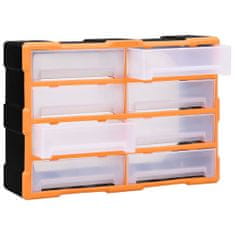 Vidaxl Organizér s 8 velkými zásuvkami 52 x 16 x 37 cm