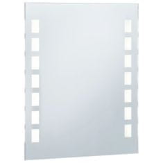 Vidaxl Koupelnové nástěnné zrcadlo s LED osvětlením 50 x 60 cm