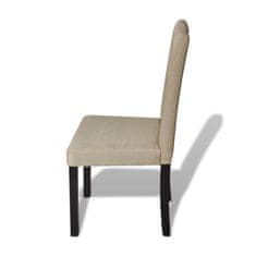 Vidaxl Jídelní židle 2 ks velbloudí textil