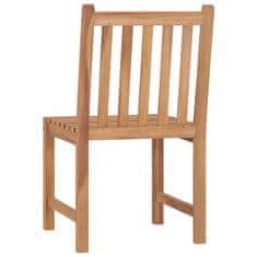 Vidaxl Zahradní židle 4 ks masivní teakové dřevo