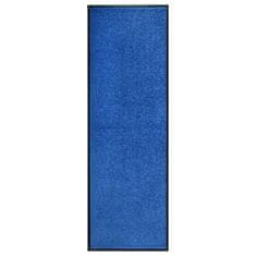 Vidaxl Rohožka pratelná modrá 60 x 180 cm