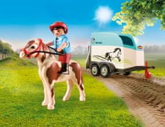 Playmobil 70511 Auto s přívěsem na poníky