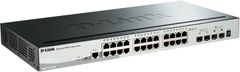 D-Link DGS-1510-28X 28-Port Gigabit Stackable Smart Managed Switch including 4 10G SFP+ ports (smart fans)