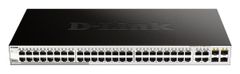 D-Link DGS-1210-52 L2/L3 Smart+ switch, 48x GbE, 4x RJ45/SFP, fanless